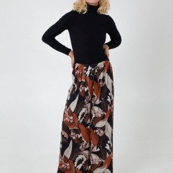 Leaf Print Trouser