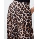 Wide Leg Leopard Trousers