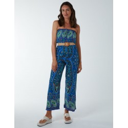 Belted Bandeau Jumpsuit