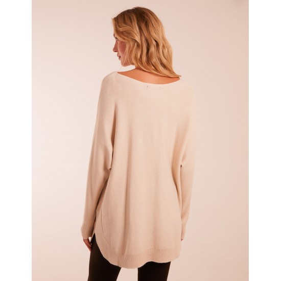 Pocket Slash Neck Jumper