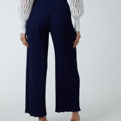 Wide Leg Pleated Trousers