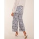 Paisley Wide Leg Culotte Trousers