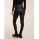 Matte Faux Leather Tailored Trouser