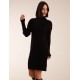 Rib Knitted Roll Neck Jumper Dress