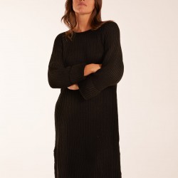 Knitted Ribbed Jumper Dress