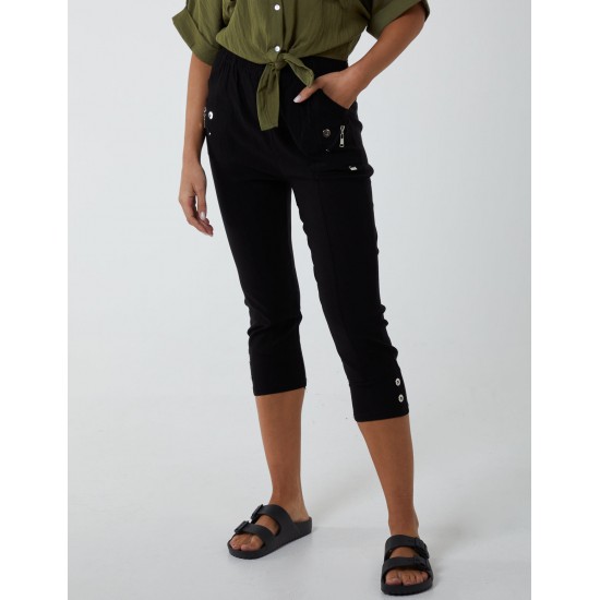 Zip Detail Crop Trouser