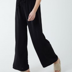 Drawstring Wide Leg Trousers