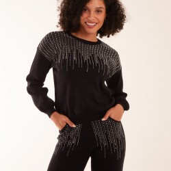 Diamante Knitted Jumper