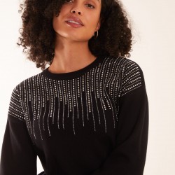 Diamante Knitted Jumper