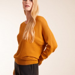 Ribbed V-Neck Jumper