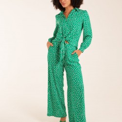 Polka Dot Oversized Shirt & Trouser Set