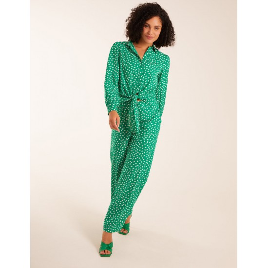 Polka Dot Oversized Shirt & Trouser Set